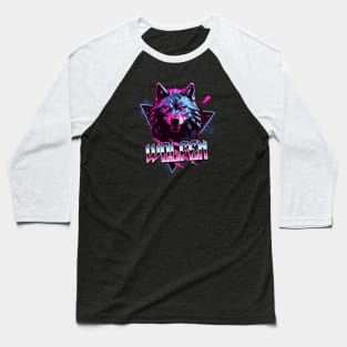 Wolfen - 80s Retro Menacing Wolf Baseball T-Shirt